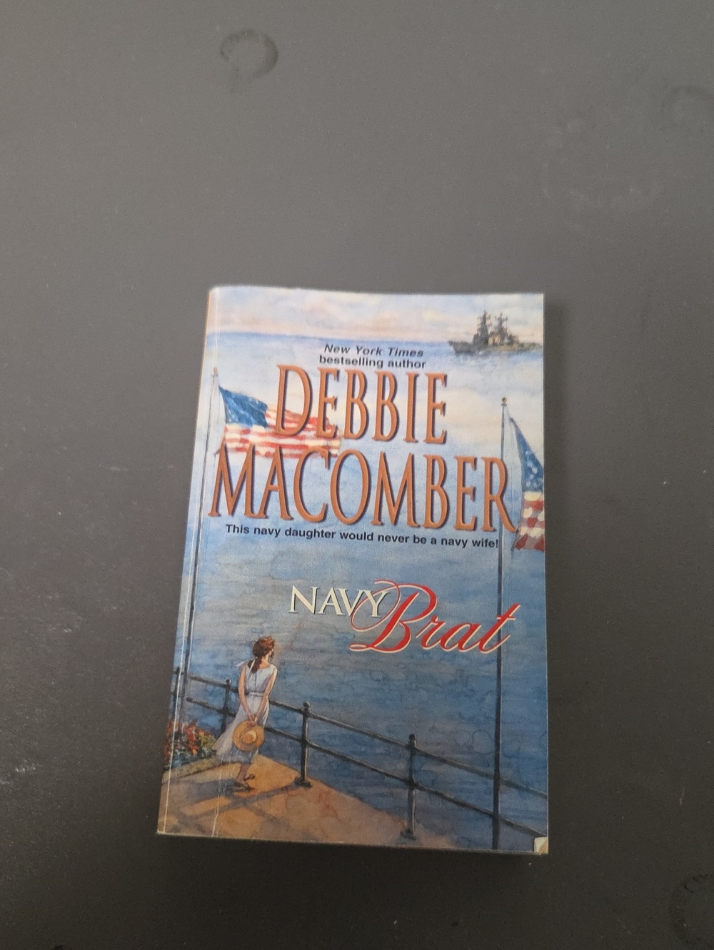 Silhouette Blue Paperback with Red and White Accents